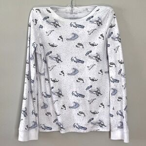 Erica Wilson Nantucket Whale Print Pima Cotton Pajama Set Girls 14‎ Sleepwear